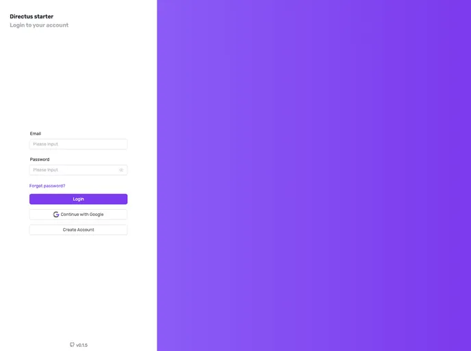 Directus Starter screenshot