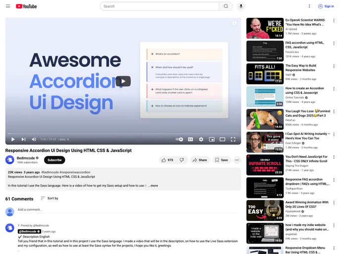screenshot of Responsive Accordion