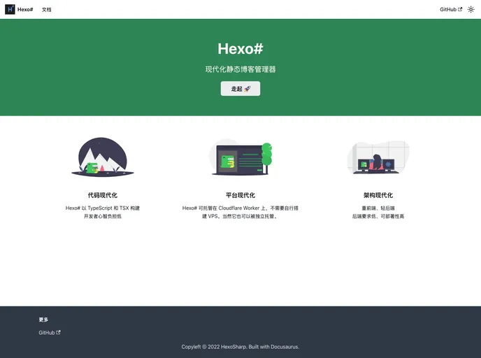 screenshot of HexoSharp