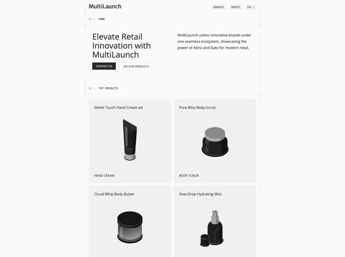 screenshot of Astro Dato Multilaunch