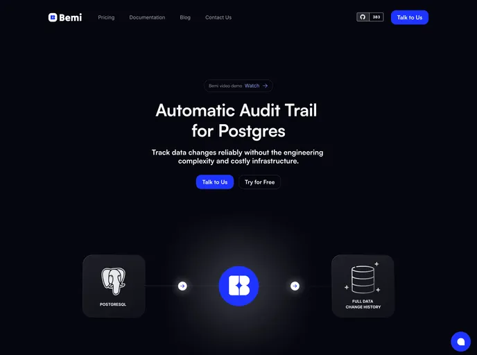 screenshot of Bemi Rails