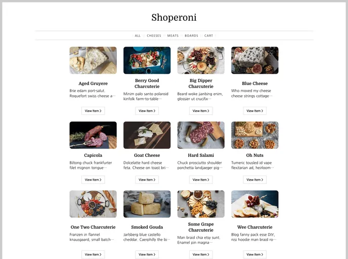 screenshot of Shopify Nuxt Kit
