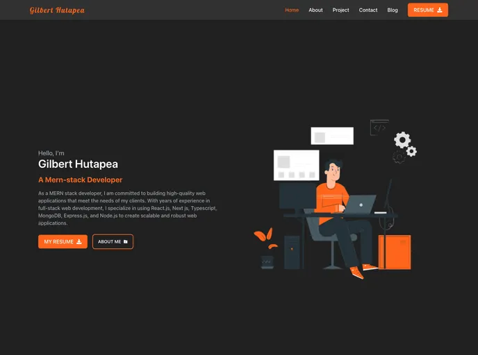 screenshot of Berthutapea Portfolio