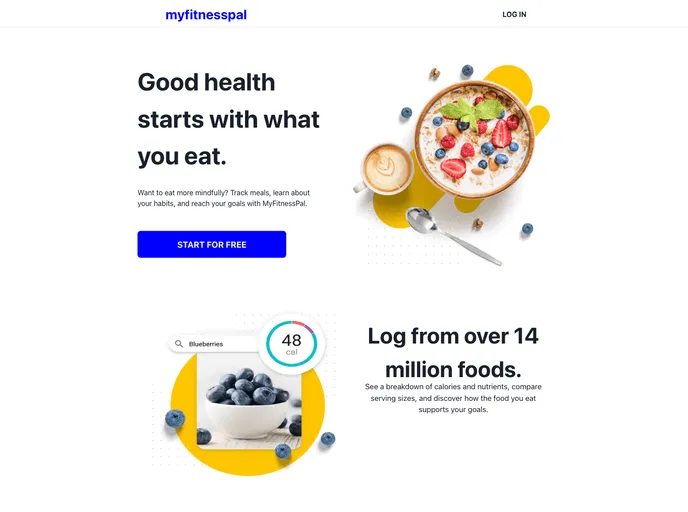 screenshot of MyFitnessPal_Clone