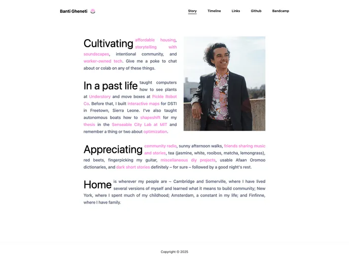 screenshot of Bgheneti.github.io