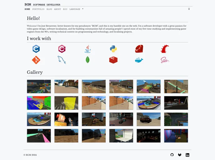 screenshot of Bgm.dev