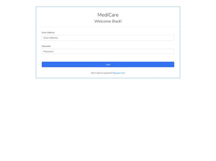 Medicare React screenshot