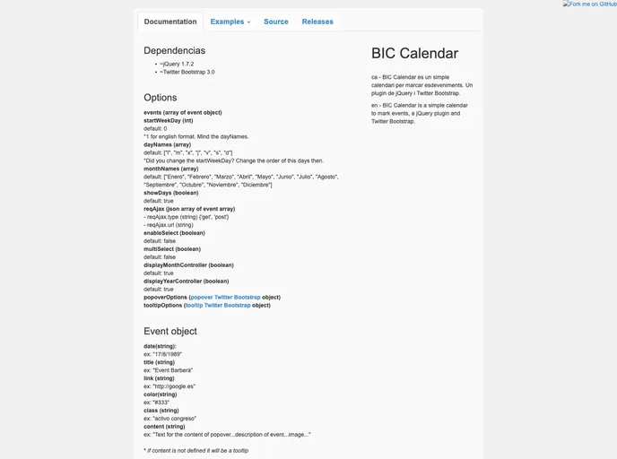 screenshot of Bic_calendar