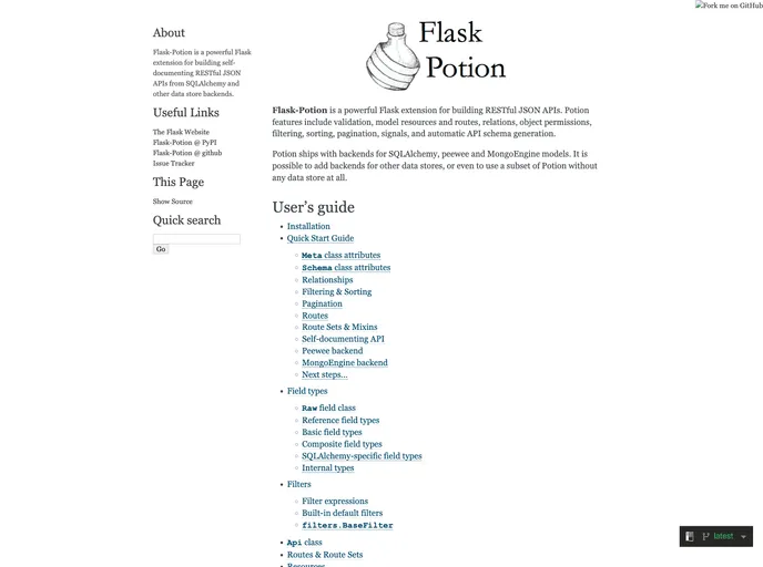 screenshot of Potion