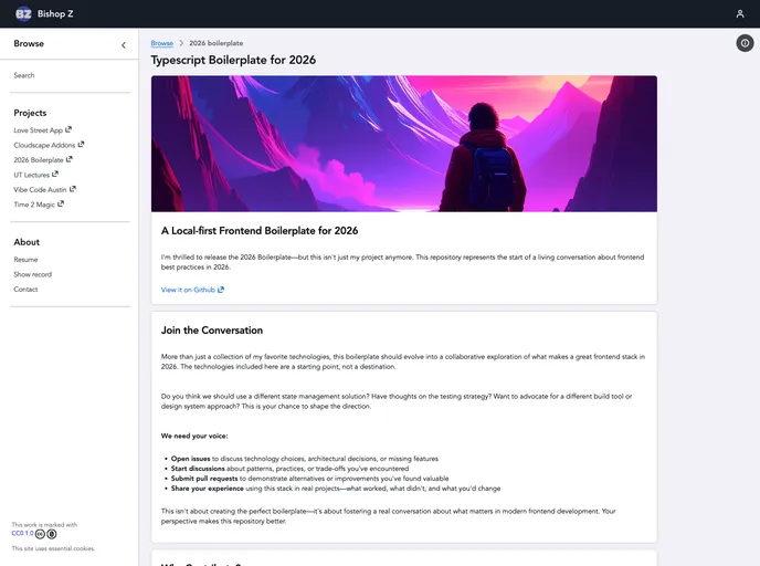 2026 Boilerplate screenshot