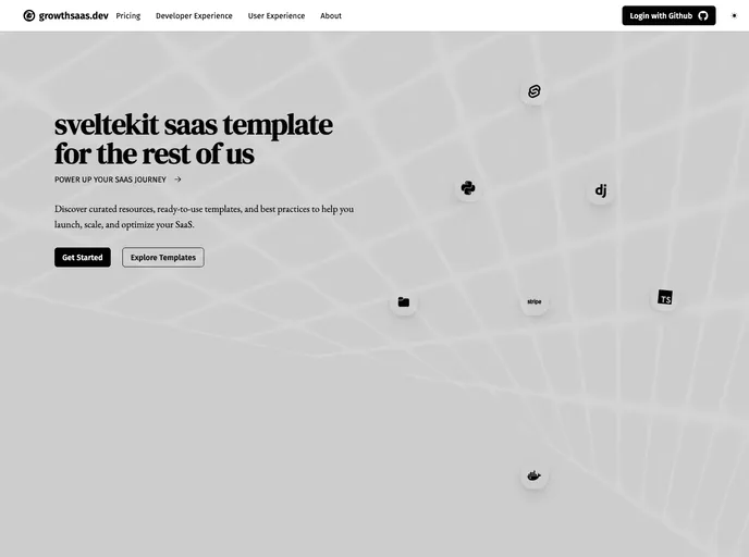 Django Svelte Template screenshot