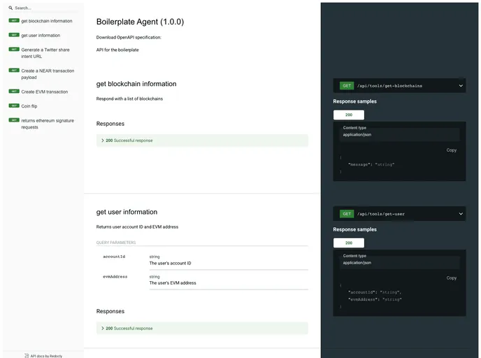 screenshot of Agent Next Boilerplate