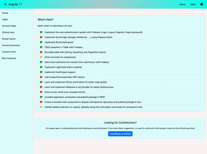 screenshot of Angular 17 CRUD APP
