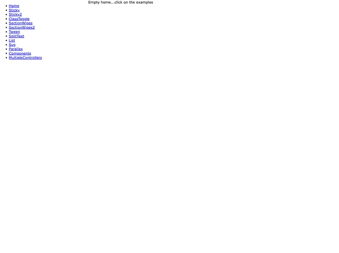 React Scrollmagic