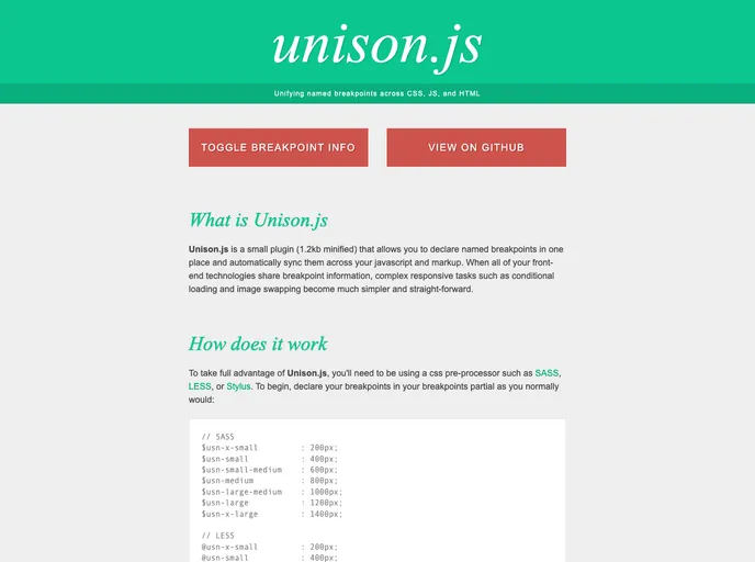 screenshot of Unison