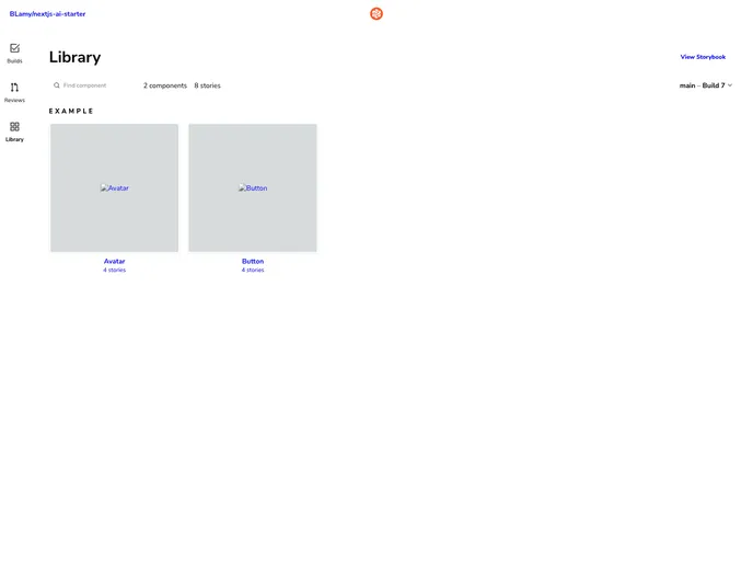 screenshot of Nextjs AI Starter