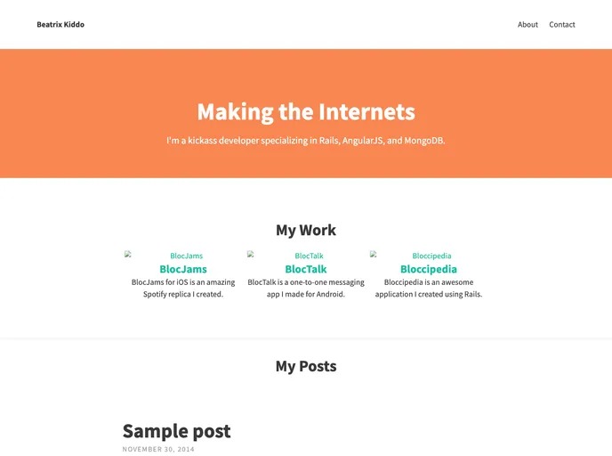 screenshot of Portfolio Iro