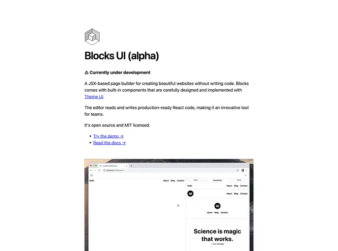 Blocks screenshot