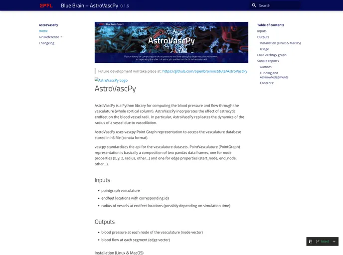 screenshot of AstroVascPy