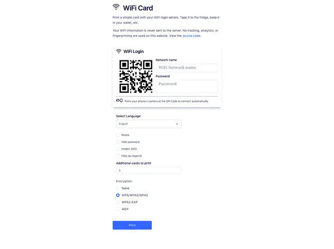 Wifi Card screenshot