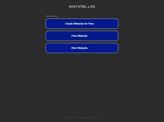 screenshot of Htmlhost
