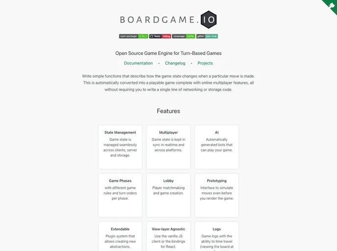 Boardgame.io screenshot