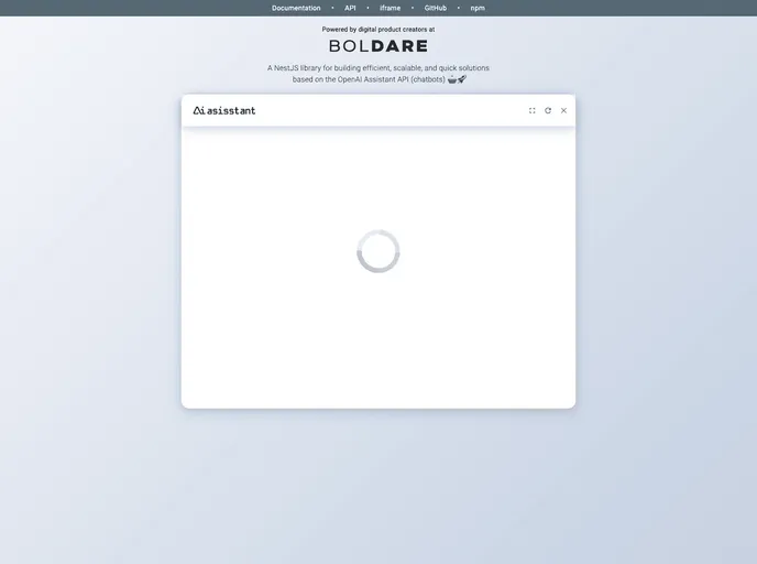 screenshot of Openai Assistant