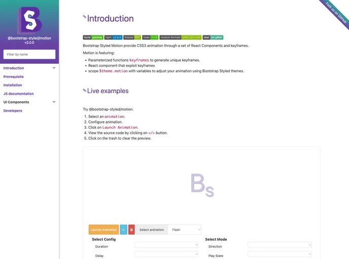 screenshot of Motion