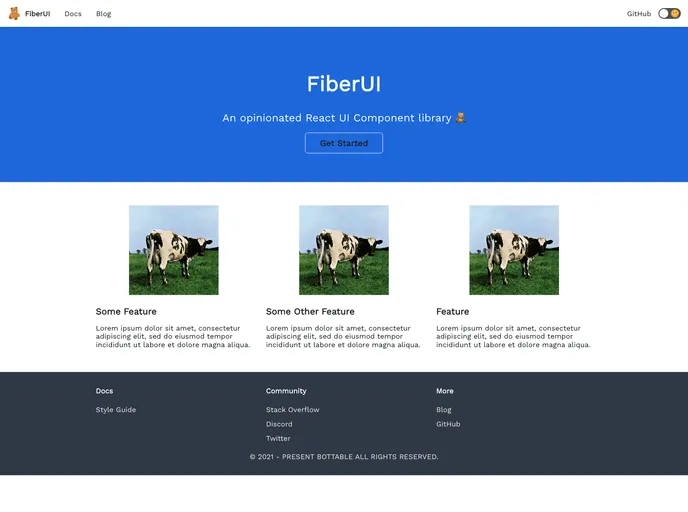screenshot of Fiber