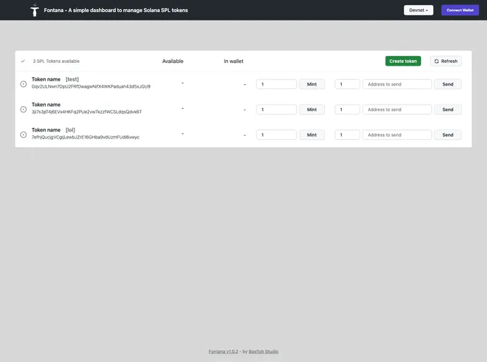 screenshot of Fontana