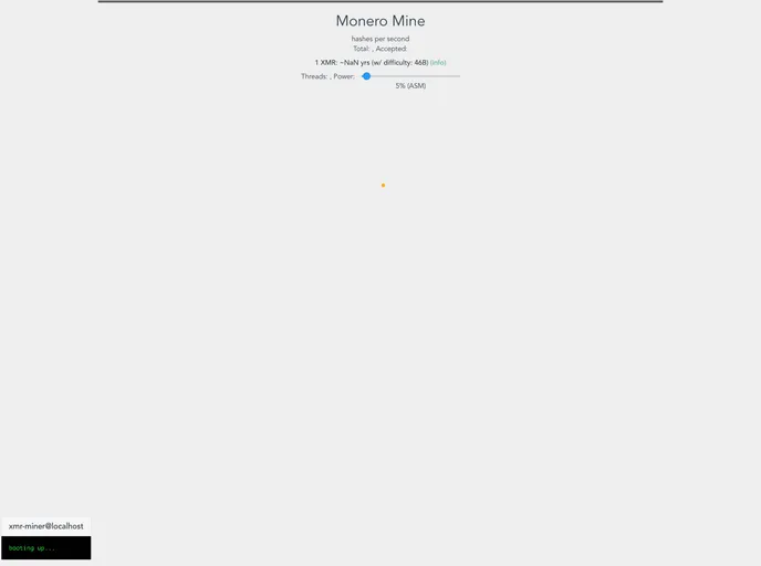 screenshot of Xmr Miner