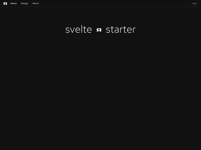 screenshot of Svelte Starter