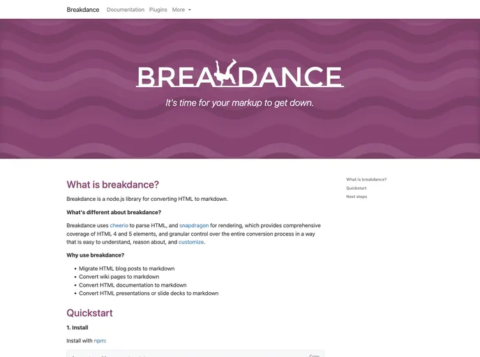 screenshot of Breakdance