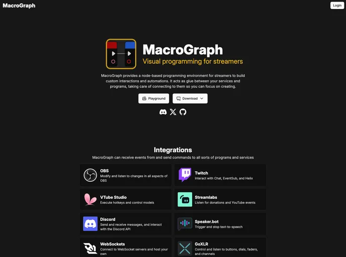 screenshot of MacroGraph