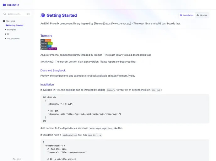 screenshot of Tremorx