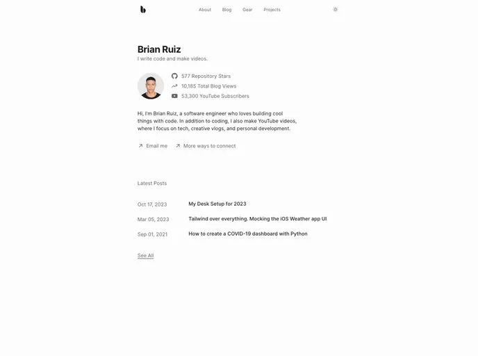 screenshot of B R.io