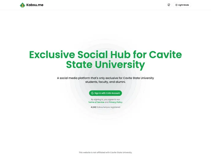 screenshot of Kabsu.me