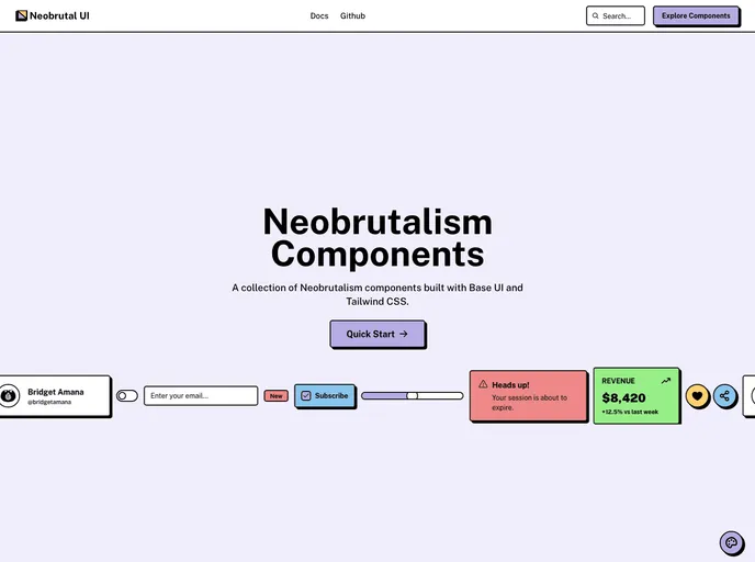 Neobrutal UI screenshot