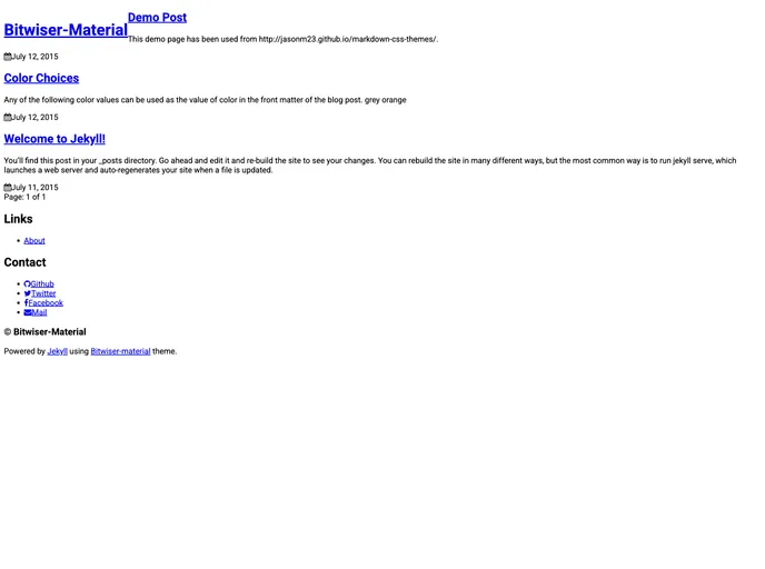 screenshot of Bitwiser Material