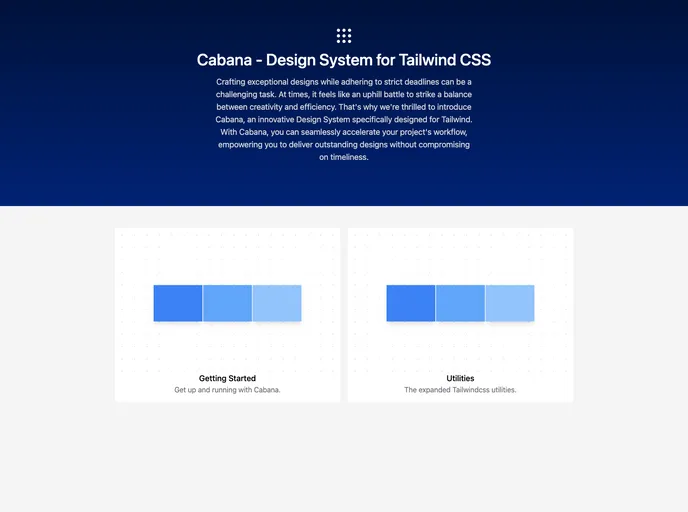 screenshot of Cabana UI