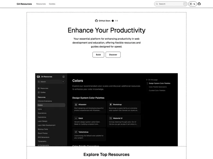 screenshot of Ca Resources