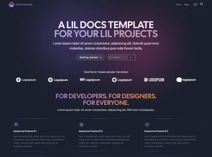 Lil Docs Template screenshot