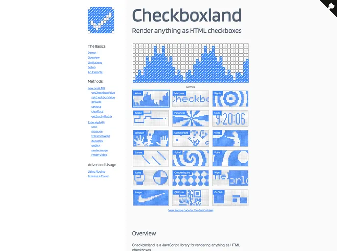 screenshot of Checkboxland