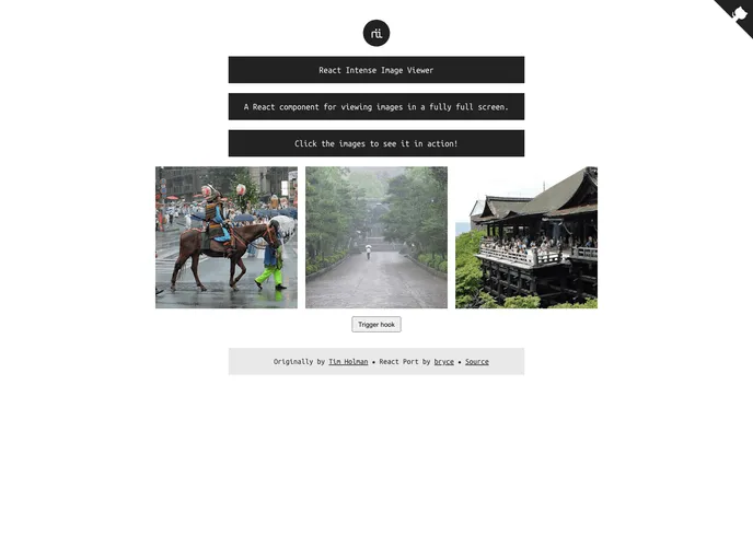 React Intense screenshot
