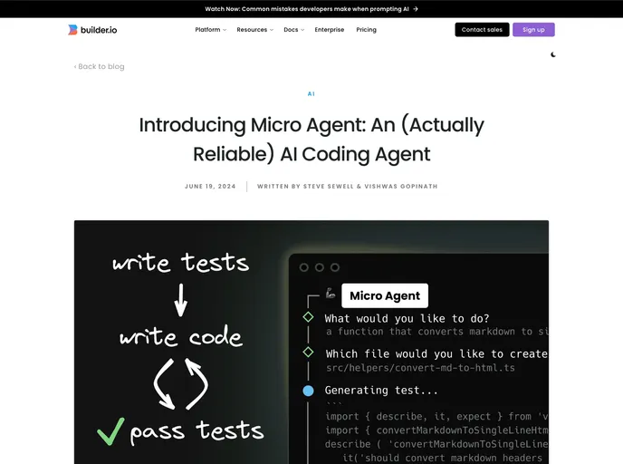 Micro Agent screenshot