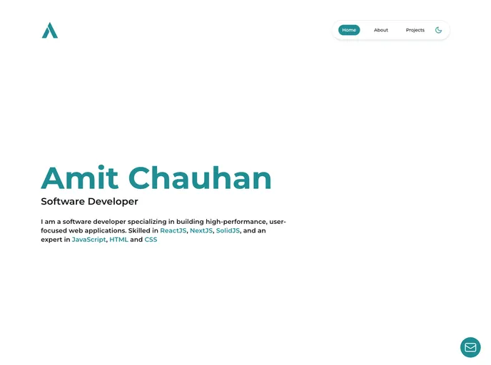 Portfolio V2 screenshot