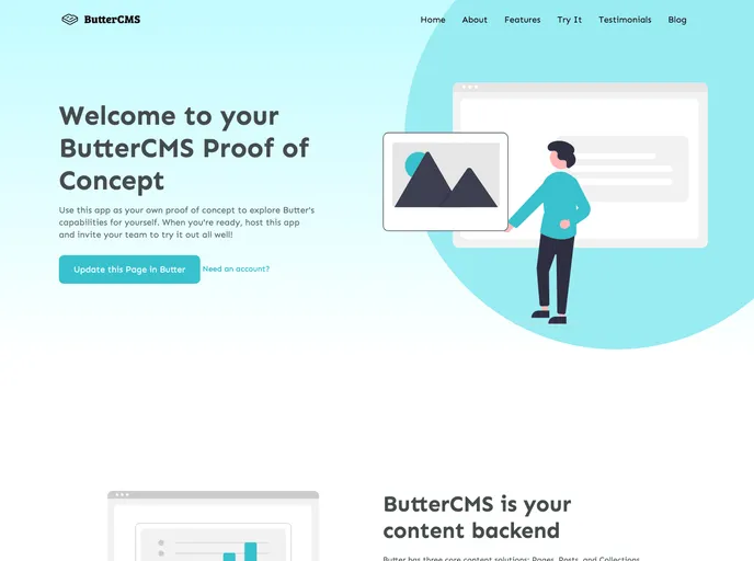 Astro Starter Buttercms screenshot