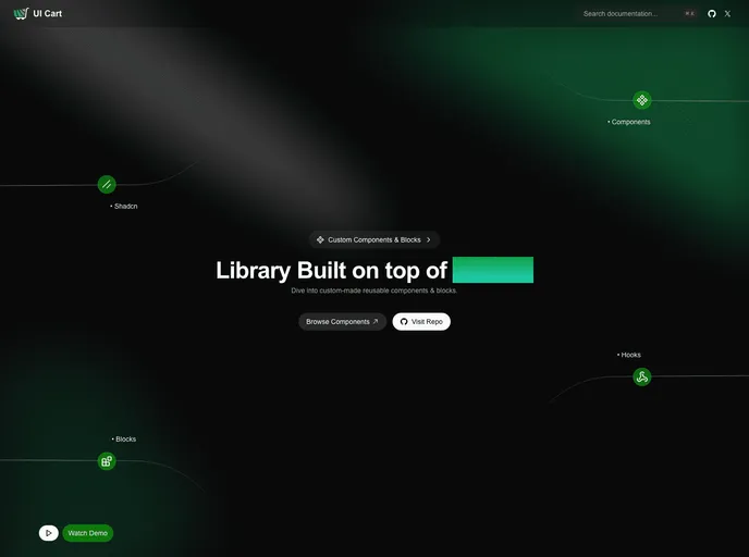 screenshot of UI Cart
