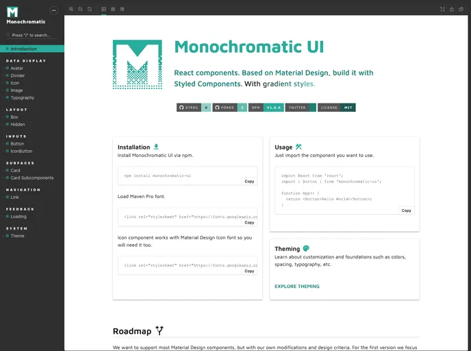 screenshot of Monochromatic