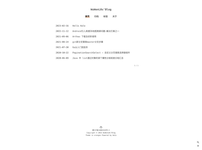 screenshot of Halo Theme Oranges